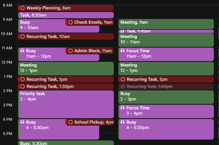 organisation tips for working moms google calendar system