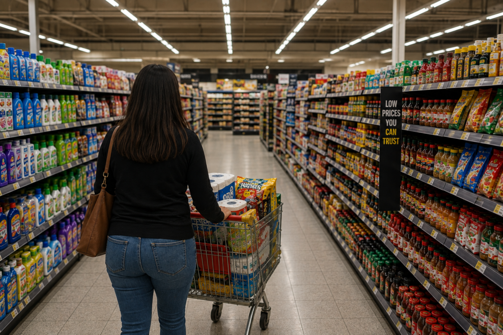 weekly vs monthly grocery shopping